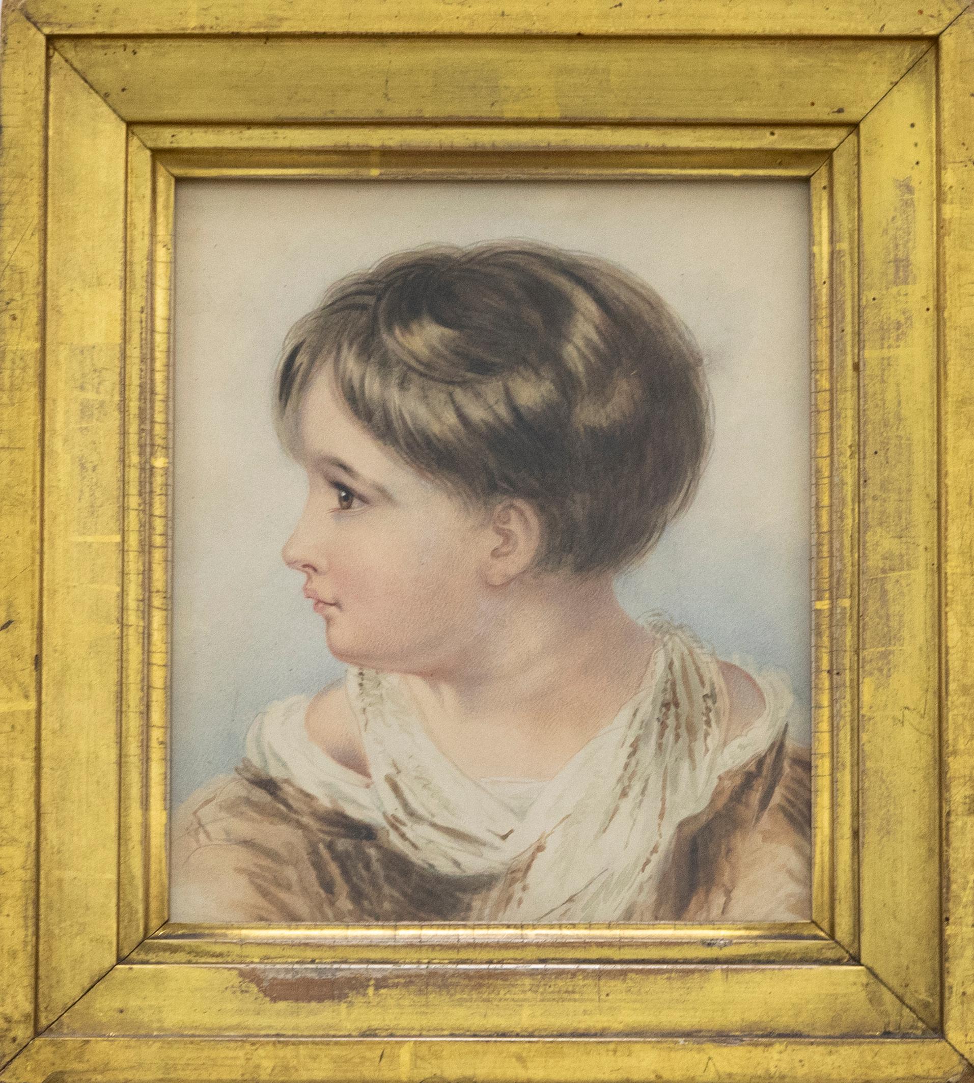 Unknown Portrait - Mid 19th Century Watercolour - The Angelic Child