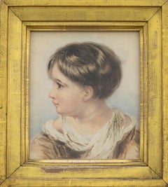 Mid 19th Century Watercolour - The Angelic Child