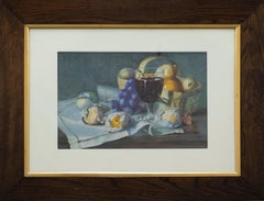 Vintage Mid 20th Century Watercolour - The Perfect Picnic