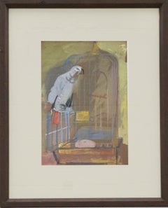 Austin Taylor (1908-1992) - Framed Mid 20th Century Gouache, African Grey