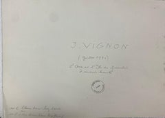 Peinture à l'aquarelle française post-impressionniste représentant l'île de Guesclin, Bretagne