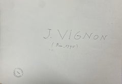 Post-Impressionist Watercolour Painting Landscape Overlooking The City Of Nice