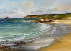 Painting A Beautiful View Of The Cap Frehel Beach, Northern Brittany