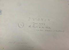 Post-Impressionist Watercolour Painting Low Tide At Pointe De La Torche Brittany