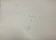 "Post-Impressionist Watercolour Painting Turquoise Sea At Pors Scaff, Brittany "