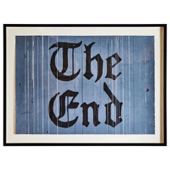 Used "The End"  Ed Ruscha Lithograph