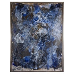 Énorme, 1985, peinture à l'huile abstraite
