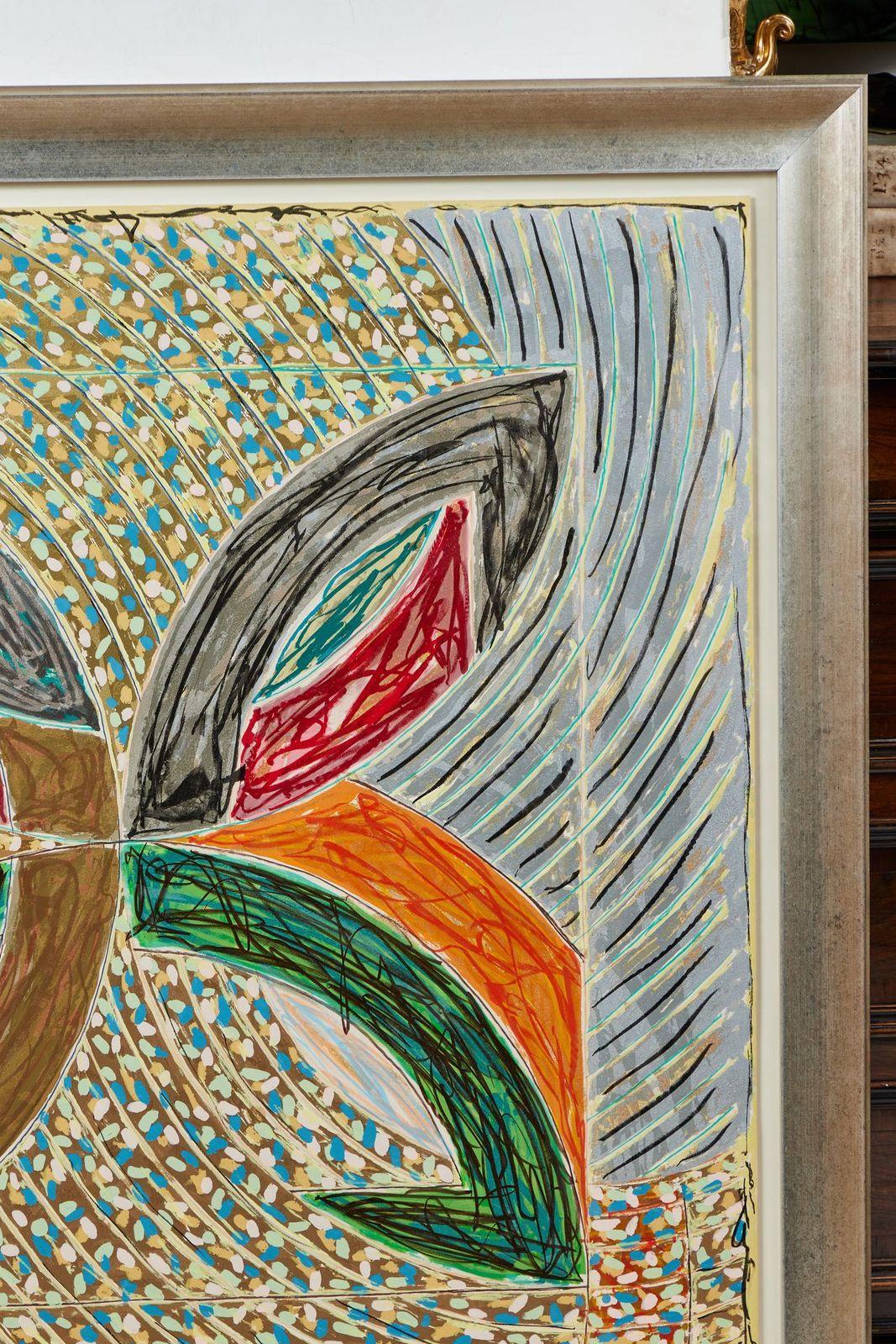 1980, Frank Stella, Color Lithograph For Sale 2