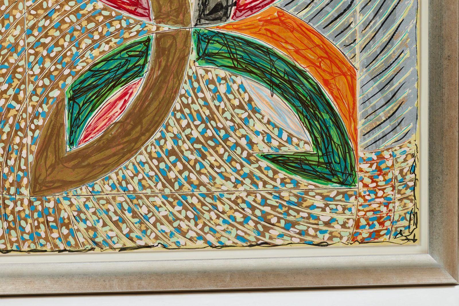 1980, Frank Stella, Color Lithograph For Sale 4