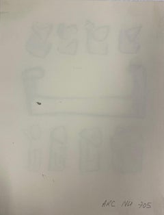 Abstraktes Originalgemälde des französischen Expressionismus, Atelier Provenienz