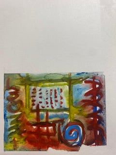 French Expressionist Abstract Original Painting Artists Studio Provenance