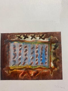 French Expressionist Abstract Original Painting Artists Studio Provenance