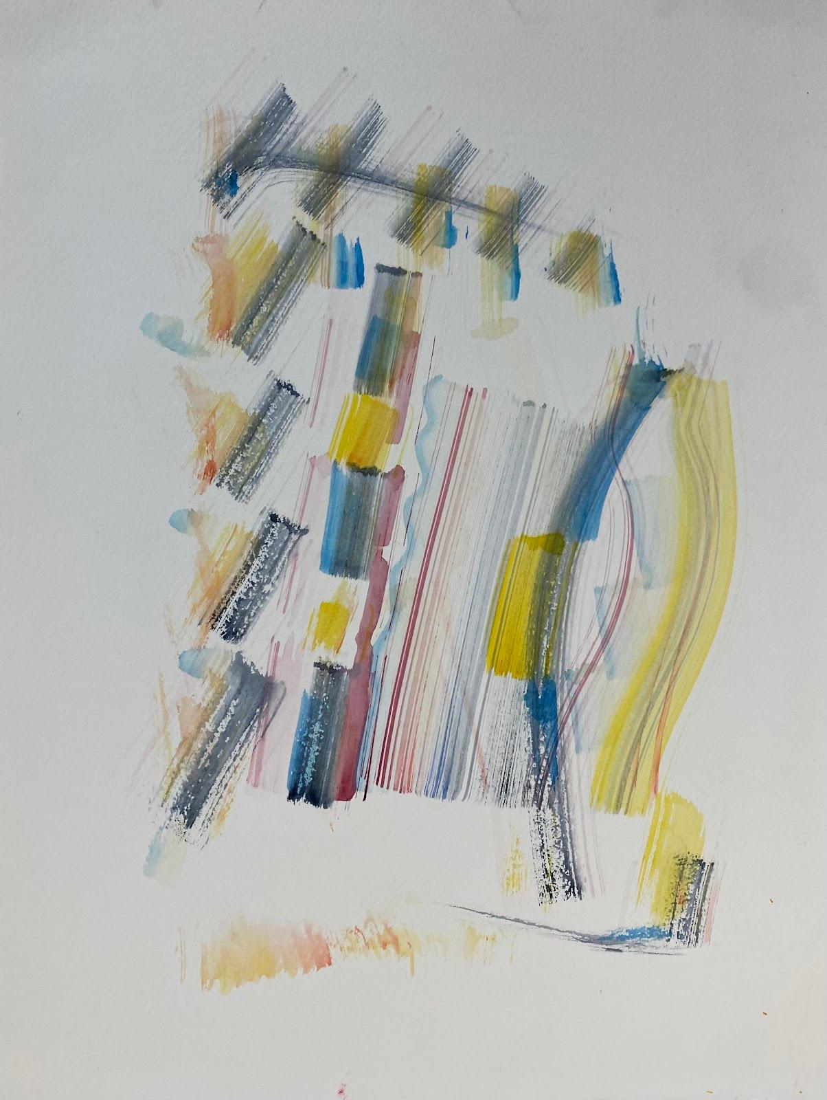 Abstract Painting Jacques Coulais (1955-2011) - Expressionniste français - Peinture abstraite originale - Artiste - Provenance de l'atelier