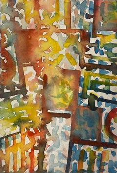 Jacques Coulais (1955-2011) - French Expressionist Abstract Original Painting Artists Studio Provenance French Expressionist Abstract Original Painting Artists Studio Provenance