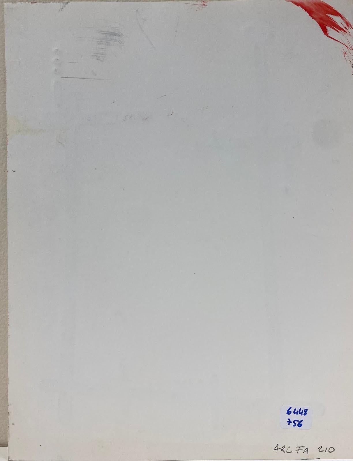 French Expressionist Abstract Original Painting Artists Studio Provenance - Gray Abstract Painting by Jacques Coulais (1955-2011)