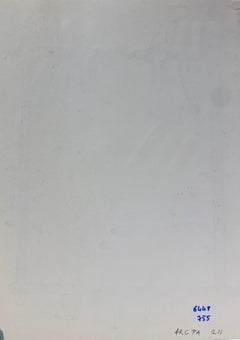 Pittura originale astratta espressionista francese Studio A Provenienza