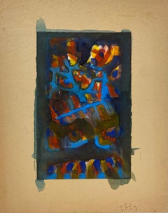 Jacques Coulais (1955-2011) - French Expressionist Abstract Original Painting Artists Studio Provenance French Expressionist Abstract Original Painting Artists Studio Provenance