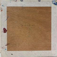 Pintura Expresionista Francesa Abstracta Original Estudio de Artistas Procedencia