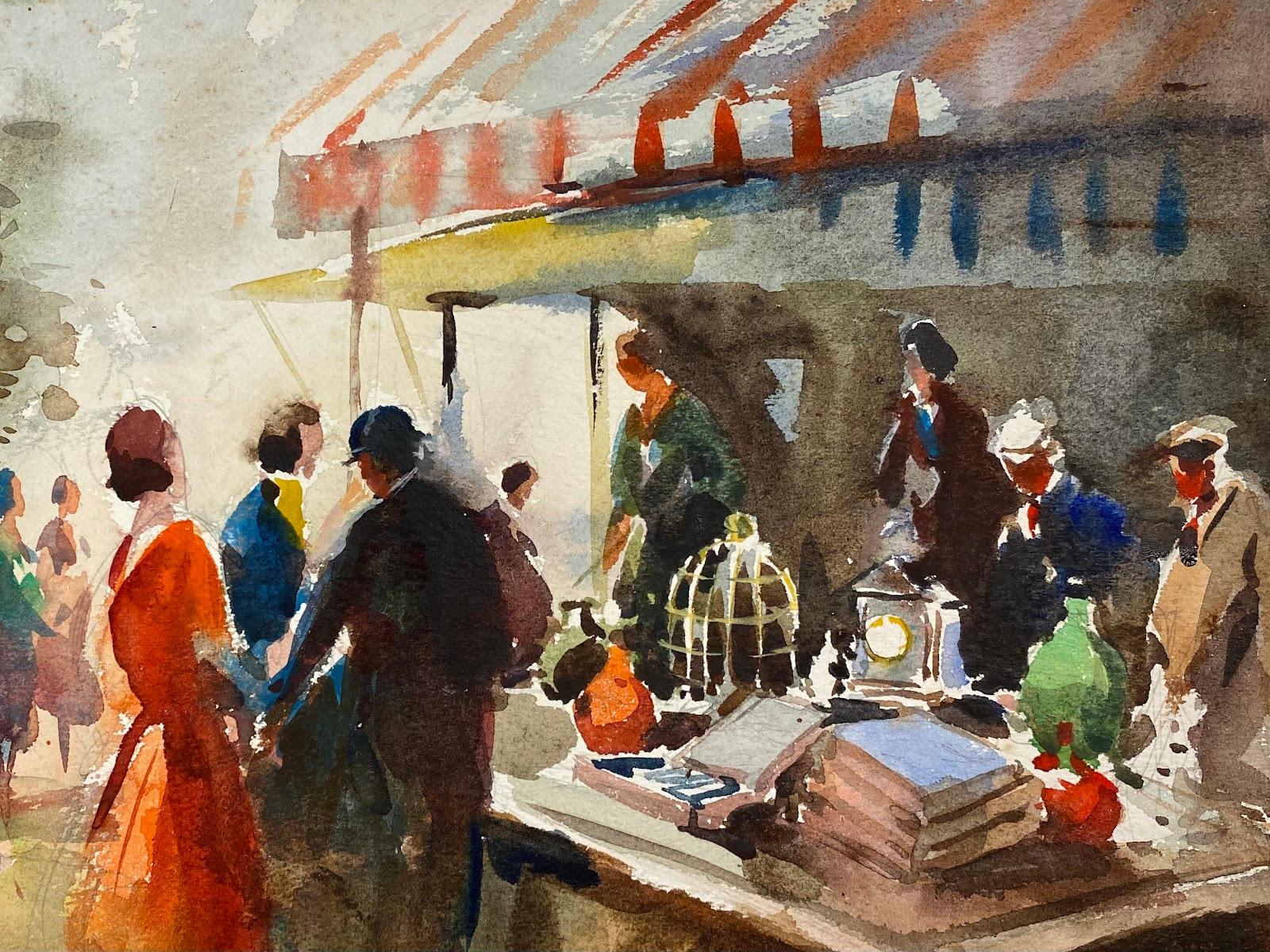 Impressionistische britische Gemäldefiguren aus der Mitte des 20. Jahrhunderts, auf antikem Markt  (Impressionismus), Art, von Frank Duffield