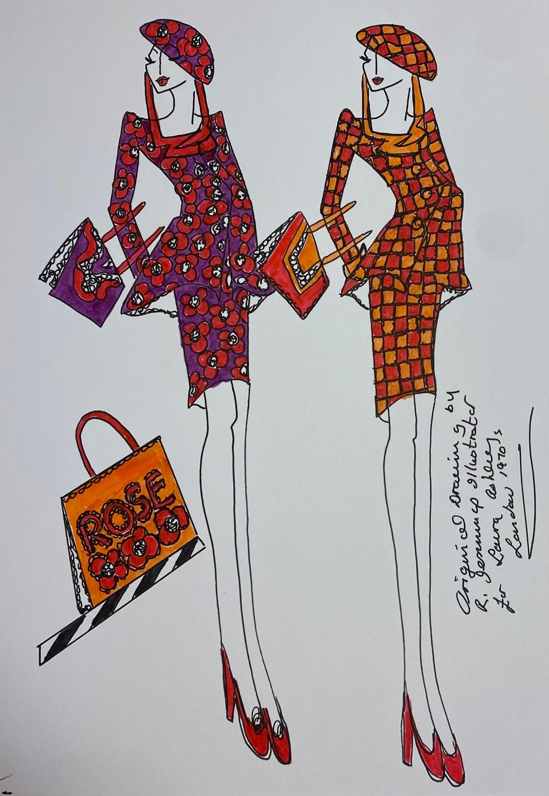 Roz Jennings - Original Fashion Design Illustration Watercolor Painting ...