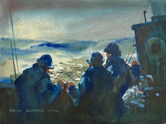 Peinture impressionniste britannique - Fishermen With Their Nets Out 