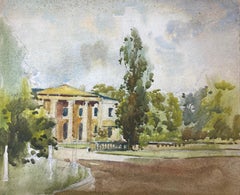 British Impressionist Painting The Grounds Of The Manor