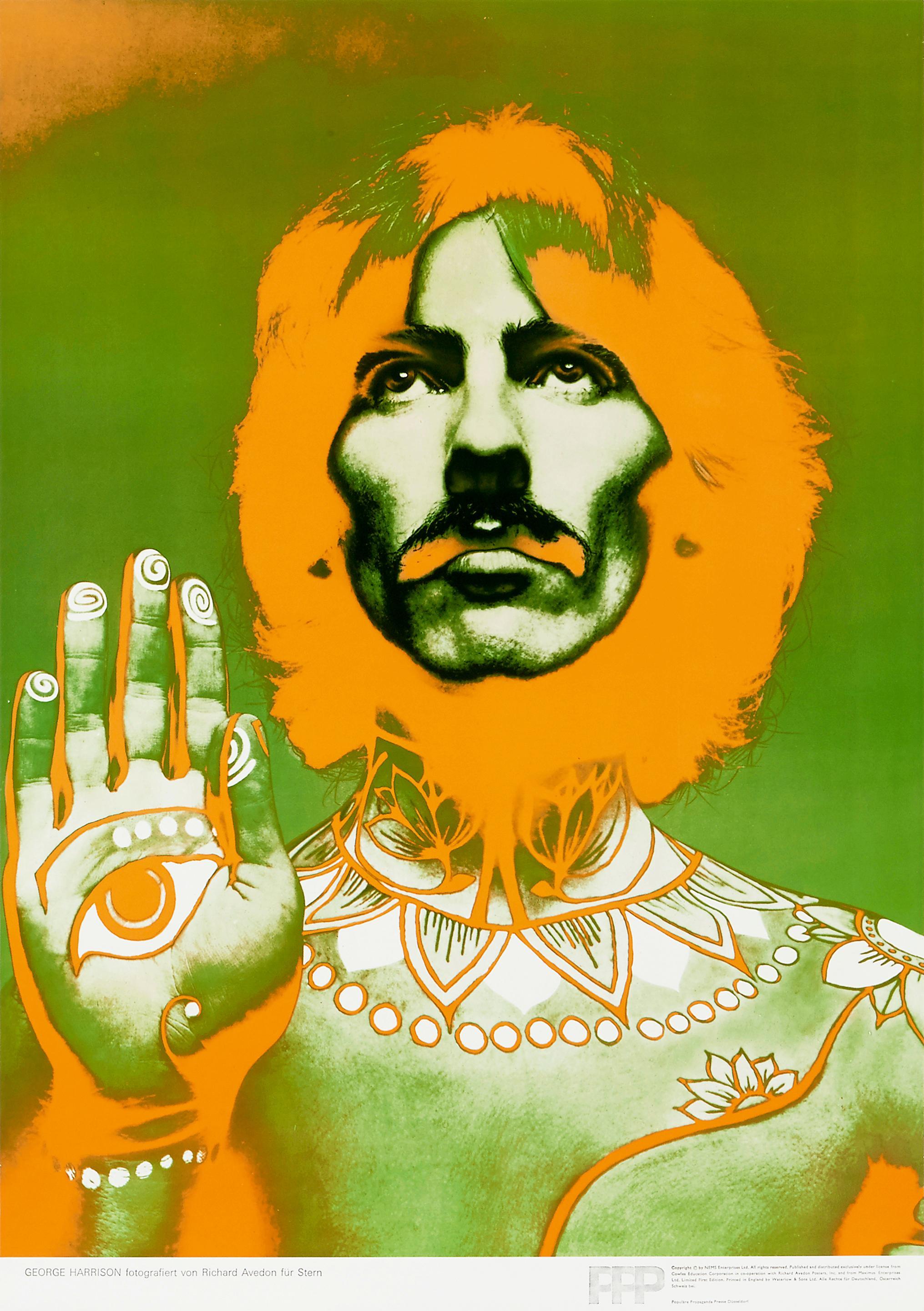 Ensemble complet de cinq affiches promotionnelles « The Beatles » de Richard Avedon, 1967 en vente 1