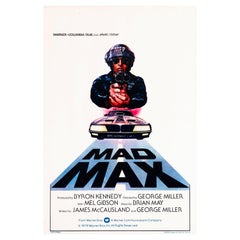 'Mad Max' Original Retro Movie Poster by Tom Beauvais, Belgian, 1982