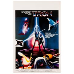 'Tron' Original Vintage Movie Poster, French, 1982