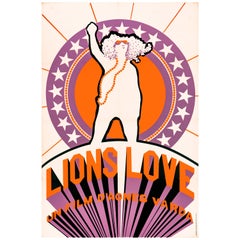 Affiche originale du film Les Lions Love d' Agnes Varda, française, 1969