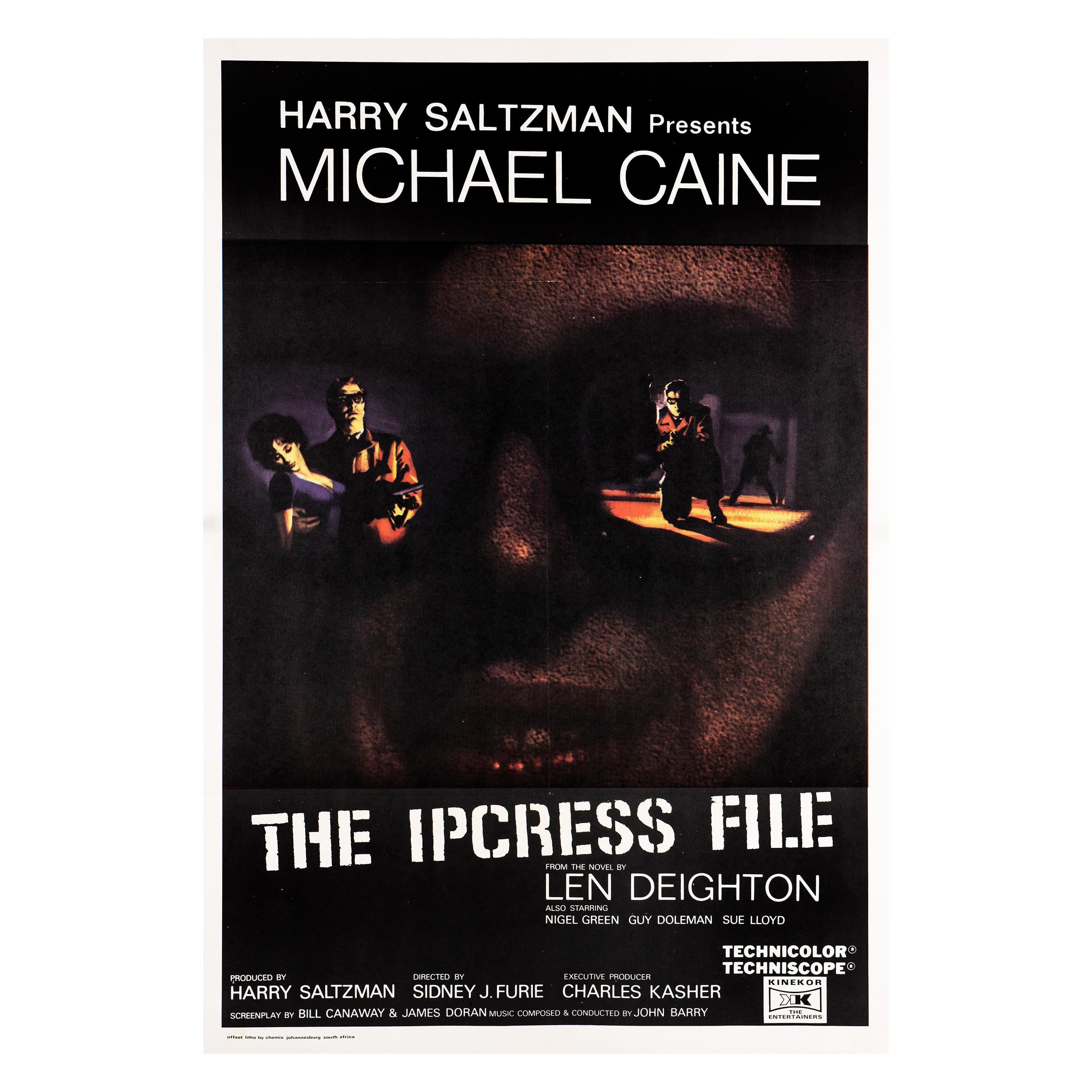 Unknown Print - 'The Ipcress File' Original Vintage Movie Poster, South African, 1965