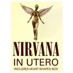 Affiche publicitaire originale de Nirvana « In Utero » pour l'arrêt de bus au Royaume-Uni, 1993