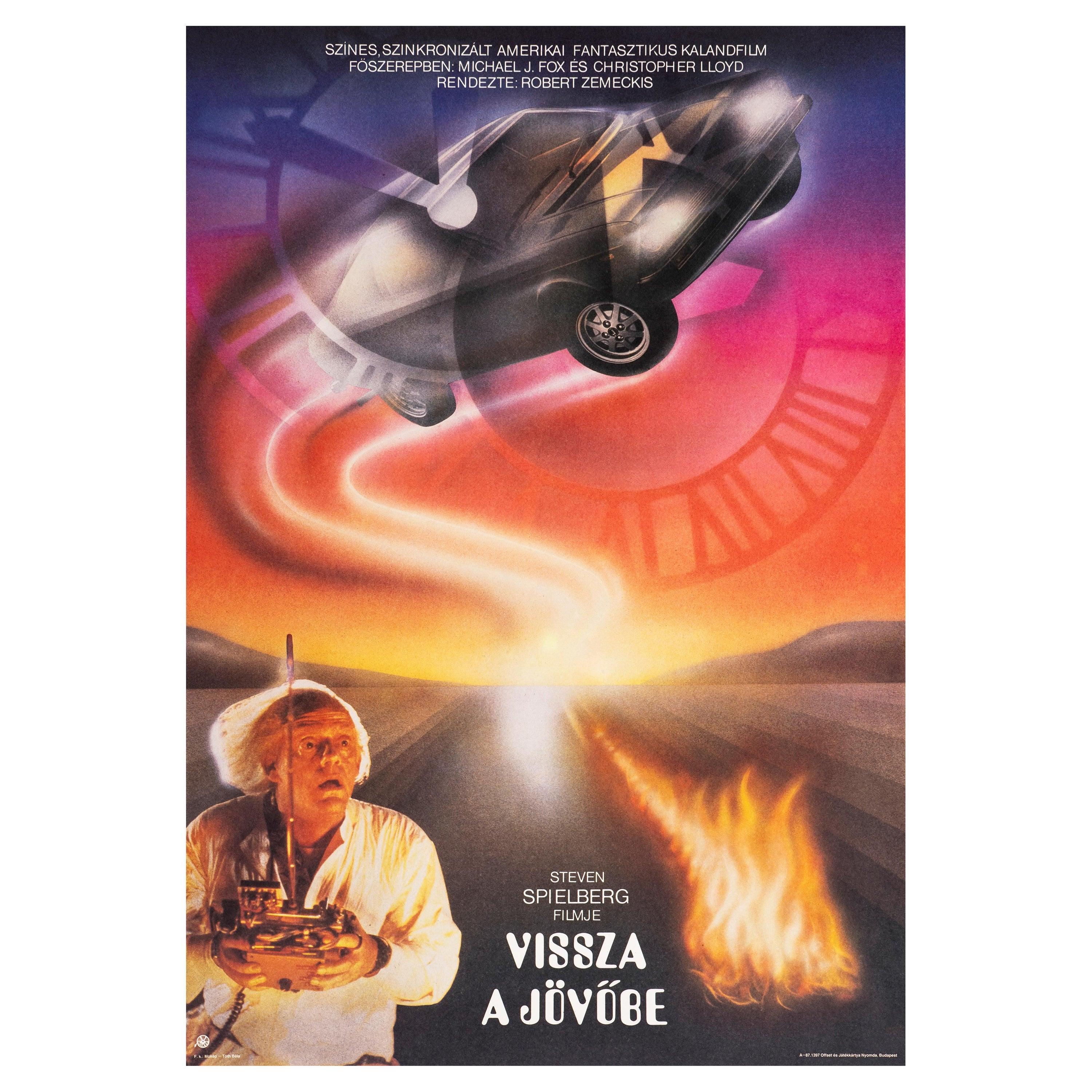 Unknown Print - "Back to the Future" Original Vintage Movie Poster, Hungarian, 1987