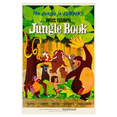 'The Jungle Book' Original Retro Movie Poster, American, 1967