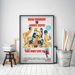 James Bond 'You Only Live Twice' Original Vintage Movie Poster, Australian, 1967