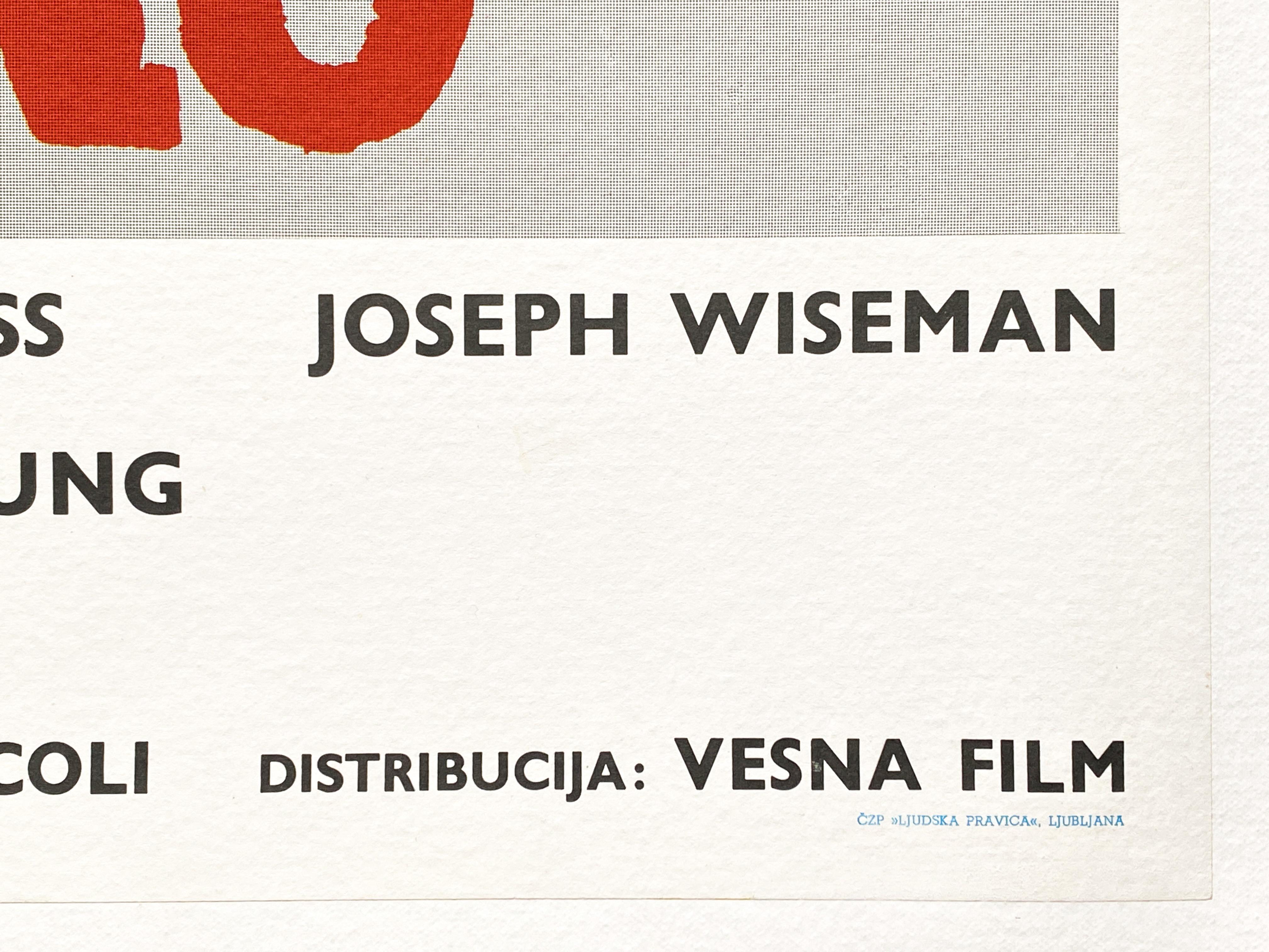 James Bond 'Dr. No' Original Vintage Movie Poster, Yugoslavian, 1962 For Sale 3