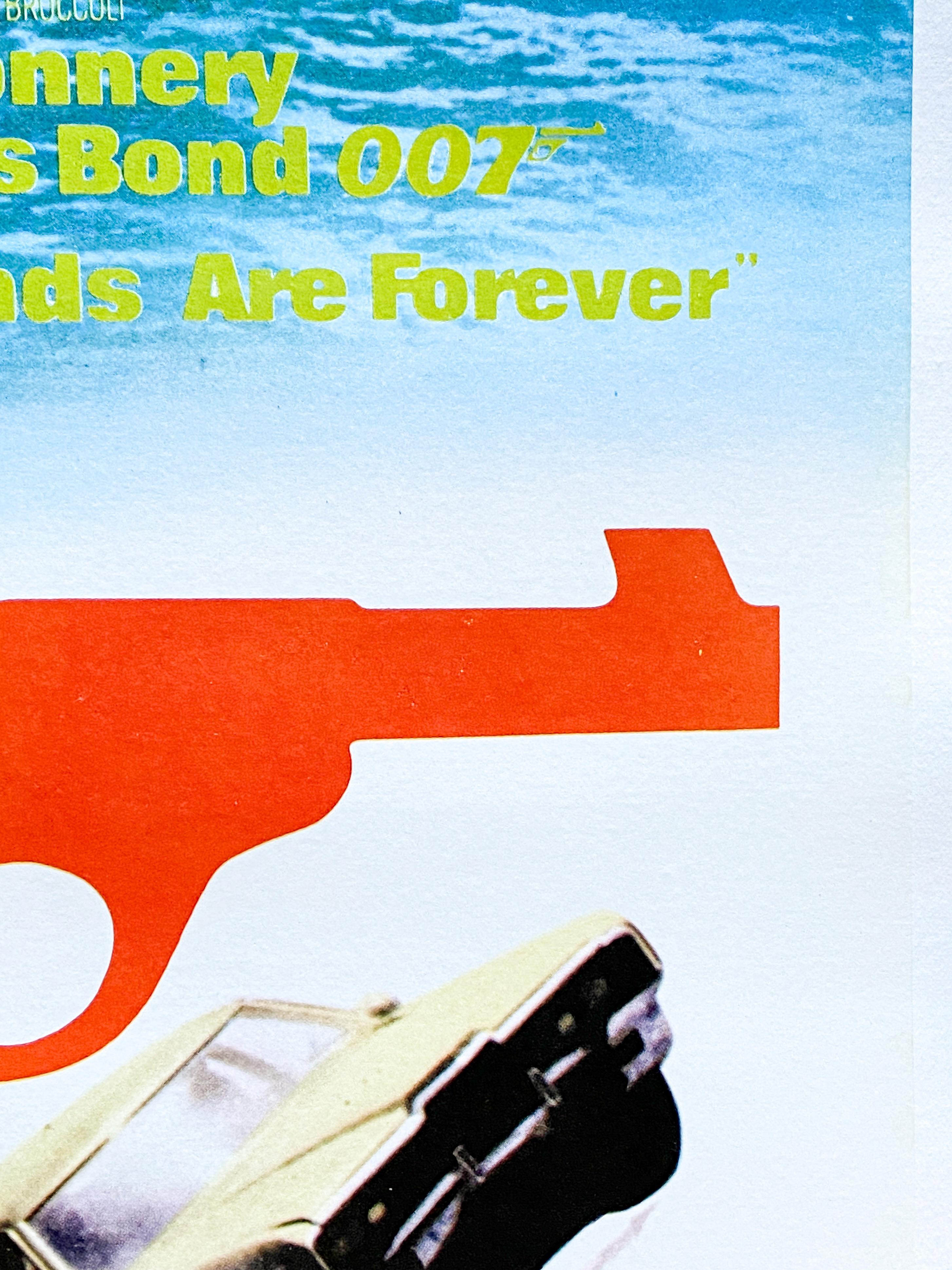James Bond 'Diamonds Are Forever' Original Vintage Japanese Movie Poster, 1971 For Sale 10