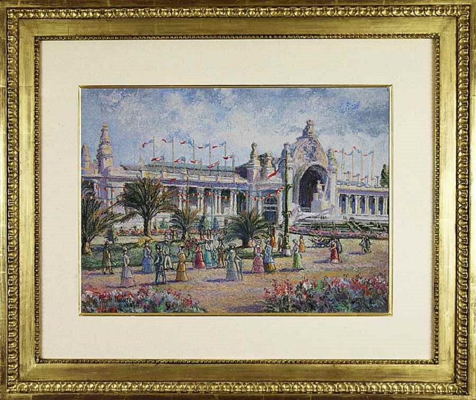 Marsiglia di H. H. Claude Pissarro - Pastello su cartoncino - Art di Hughes Claude Pissarro