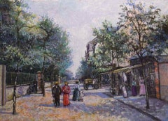 Rue de la Mer von H. Claude Pissarro – Pastell, Postimpressionist, Postimpressionist