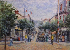Les Tilleuls de L'Avenue de la Mer di H. Claude Pissarro - Post-Impressionismo