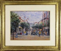 Les Tilleuls de L'Avenue de la Mer de H. Claude Pissarro - Postimpresionismo