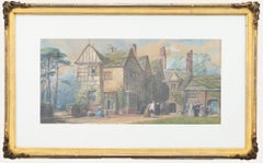 John Edmund Buckley (fl.1843-1861) - Framed Watercolour, Tudor Wedding Party