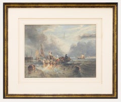 After Clarkson Stanfield - A Market Boat on the Scheldt