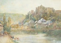 JP - 1906 Watercolour, The Castle of Godfrey of Bouillon