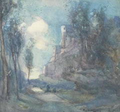 M.L. Harding - Early 20th Century Watercolour, Castle in the Clearing