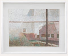 Vintage Ewart Johns (1923-2013) - 1978 Pastel, Grizedale College Through Misted Window