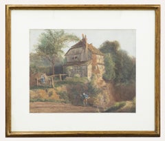 Antique Henry George Hine R.I (1811-1895) - Framed Watercolour, Honey, I'm Home!