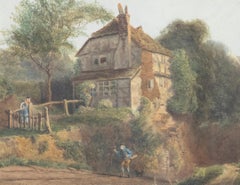 Henry George Hine R.I (1811-1895) - Framed Watercolour, Honey, I'm Home!