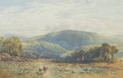 John Mogford RA (1821-1885) - Framed Watercolour, Walking with the Dog