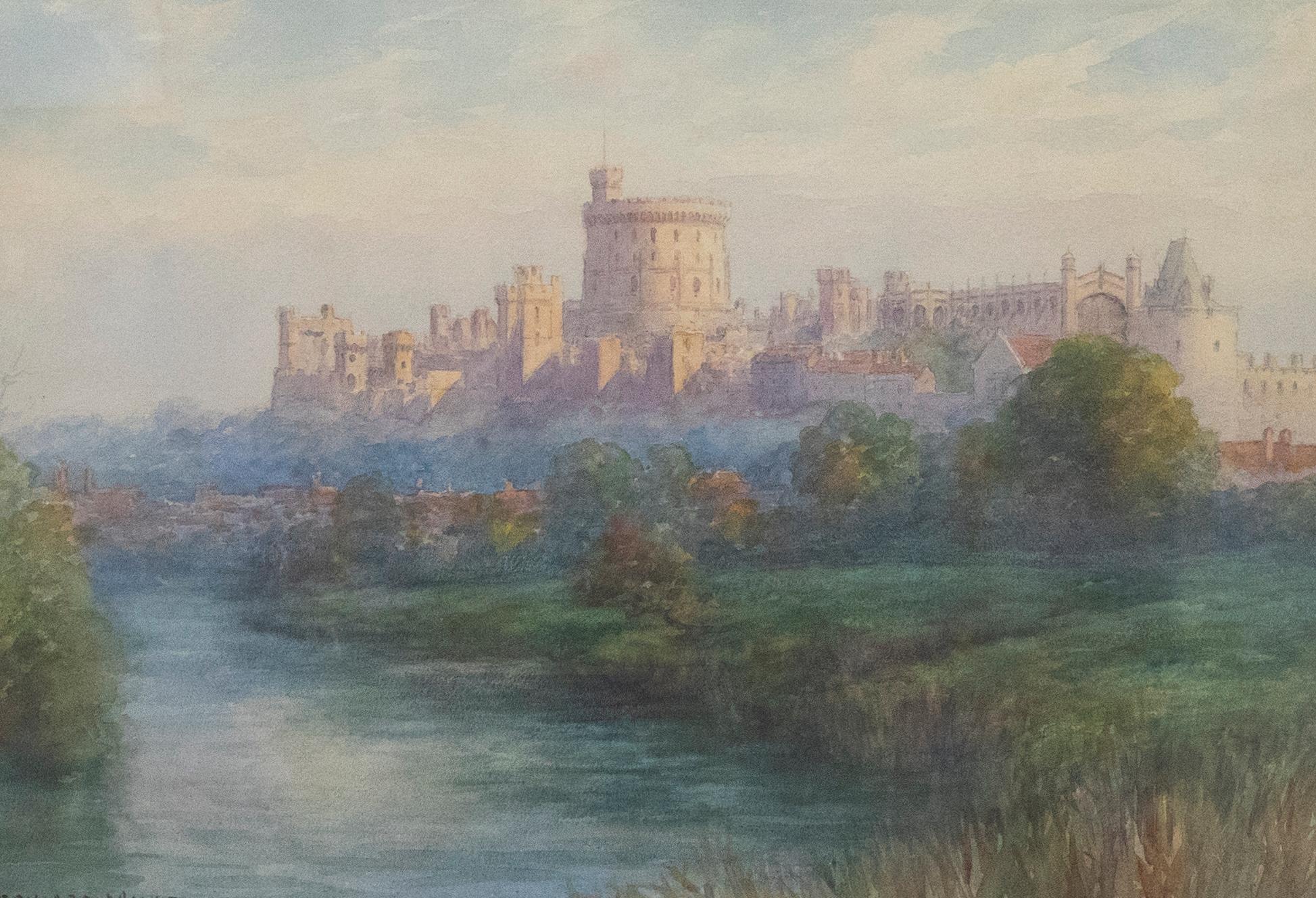 Edward Mills (fl. 1876-1918) – Aquarell des frühen 20. Jahrhunderts, Schloss Windsor – Art von Unknown